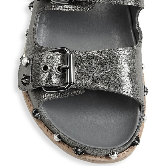 Stuart Weitzman Sandbar Leather Sandals - Picture 3 of 15